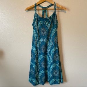 Prana Blue Patterned Dress
